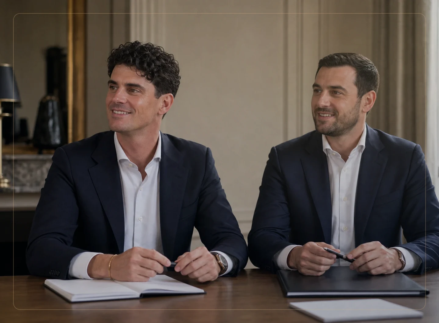 Jean-Victor Debs et André Ravachol préparant une cession d’entreprise